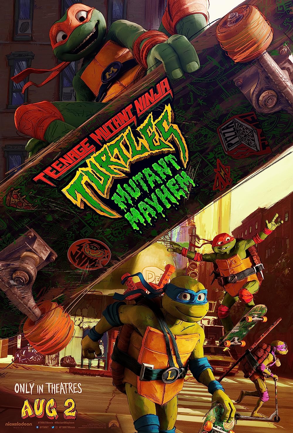 Teenage Mutant Ninja Turtles Mutant Mayhem (2023) Hindi Dubbed Clean