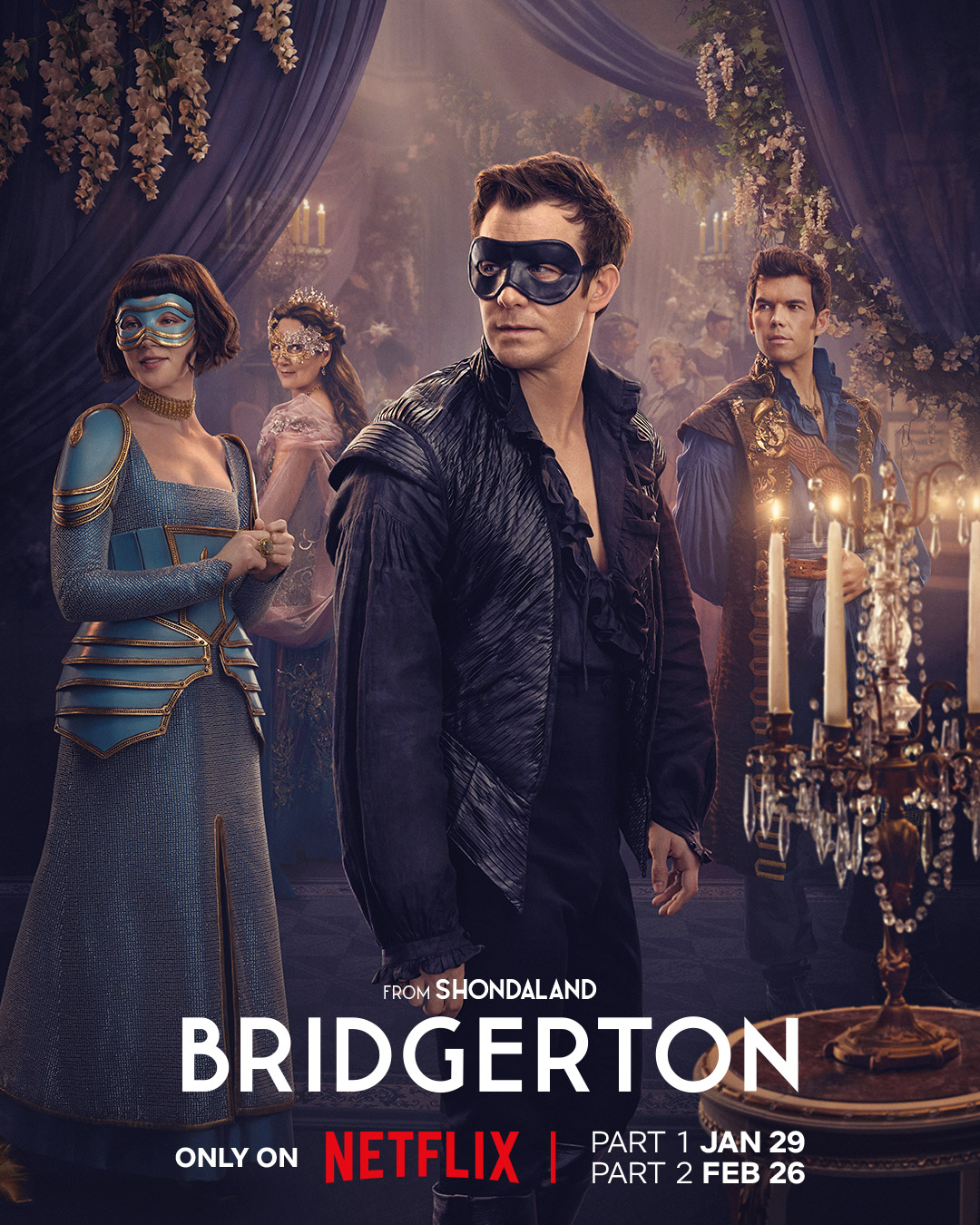 Bridgerton 2026 Ep 1-4 Hindi Dubbed Season 4 Complete Netflix